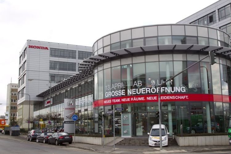 Das neue  Honda Center auf  der Hanauer Landstraße in Frankfurt am Main ist verkehrsgünstig gelegen. (Foto: Honda)