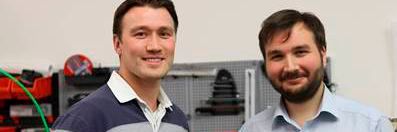 CEO Artur Steffen (links) und Erfinder und CEO Martin Huber (rechts)(Bild:  poligy)