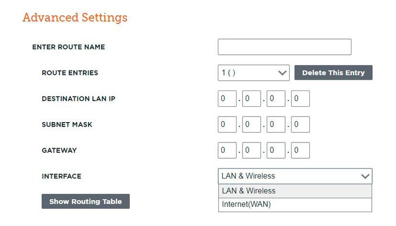 In den erweiterten Router-Einstellungen lassen sich sogar Routen definieren. (Joos / Tooway)