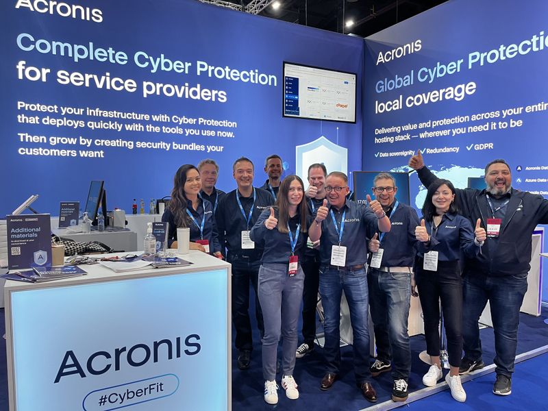 Complete ist auch das Acronis Team. (Bild: IT-BUSINESS)