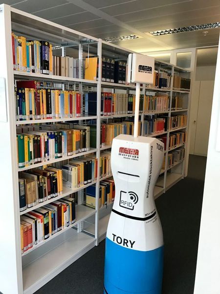 Auch in der Bibliothek des Max-Planck-Instituts in Luxemburg wird Tory schon eingesetzt. (Metralabs)