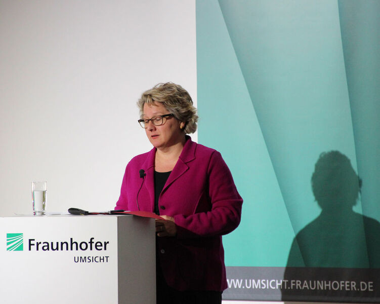Betonte den hohen Stellenwert des nachhaltigen Wirtschaftens: Svenja Schulze, Ministerin für Innovation, Wissenschaft und Forschung des Landes Nordrhein-Westfalen. (Fraunhofer Umsicht)