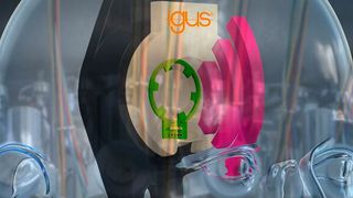 Igus informiert, dass man die Igubal-Flanschlager aus schmierfreiem Hochleistungs-Kunststoff jetzt auch noch mit smarten Sensoren ausgestattet hat, damit sie ihren Zustand melden können. Das zahle sich nicht nur in puncto vorausschauende Wartung aus. (Bild: Igus)