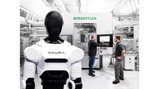 Deal made! Neura Robotics and Schaeffler are now combining their expertise to develop humanoid robots (often referred to simply as humanoids). Here's more about it ... (Image:D. Obertreis)