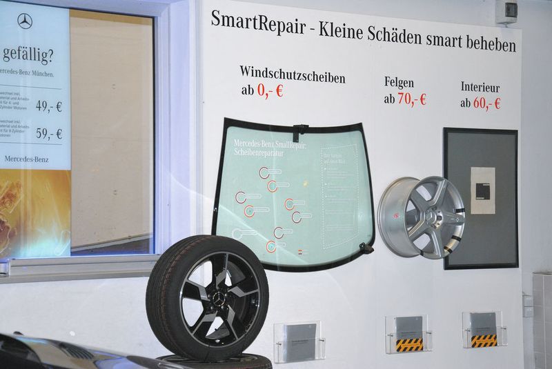 Mit System gehen die MB-Servicebetriebe an die Beseitigung von Kleinstschäden. (Archiv: Vogel Business Media)