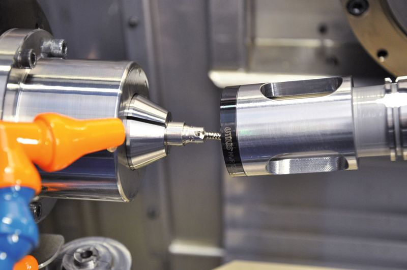 Der Vorteil des Wirbelns am Kurzdreher liegt in der stabilen Spannung.  (Bild: Utilis)