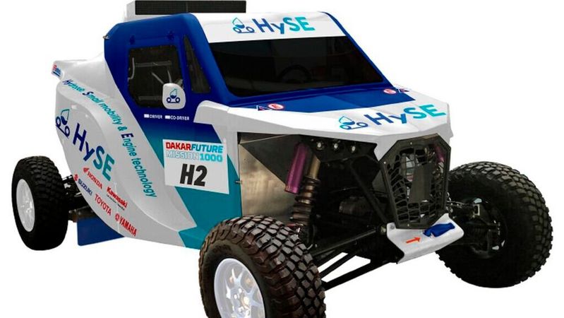 Der Prototyp des HYSE-X1 für die Rallye Dakar 2024.(Bild:  Autoren-Union Mobilität/Toyota)