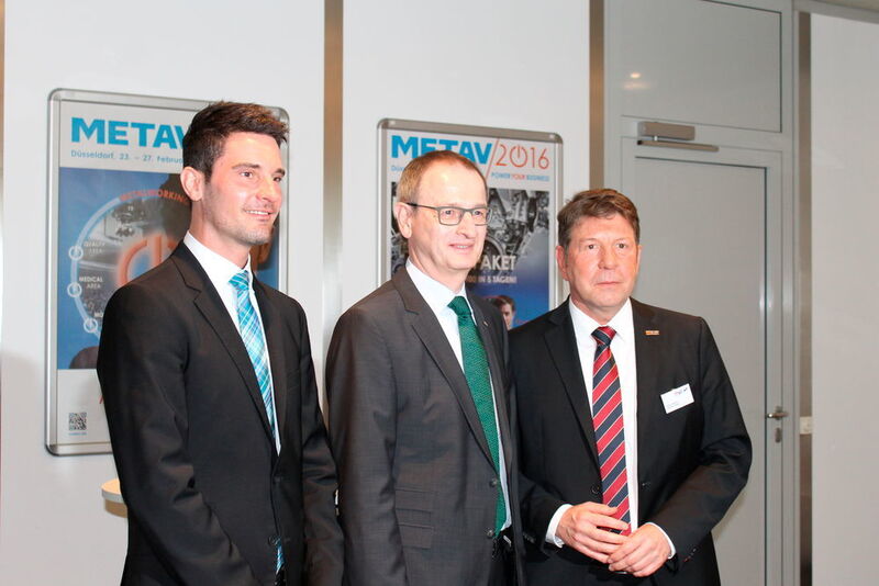 Myron Graw, KEX, Dr Wilfried Schäfer (VDW) and Peter Gärtner (MF) (Schulz)