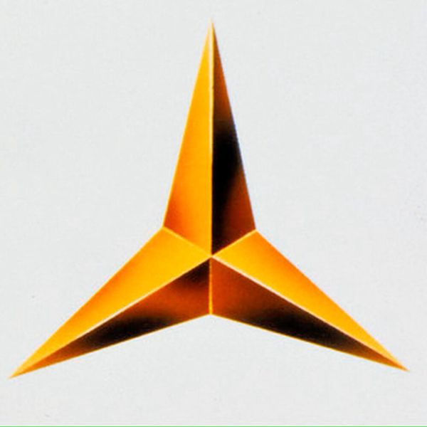 Die Grundidee: Der Daimler-Dreizack-Stern aus dem Jahr 1909. Die Vorlage soll eine Markierung von Gottlieb Daimler auf einer Stadtansicht von Deutz gewesen sein, als er dort tätig war. (Bild: Mercedes-Benz)