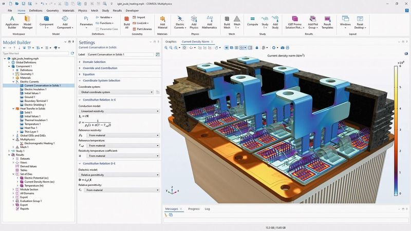 Der simulationsgestützte F&E-Workflow ist dann am erfolgreichsten, wenn alle Beteiligten Zugang zu präzisen Modellen haben und zur Erstellung dieser Modelle beitragen können. Comsol Multiphysics bietet dafür verschiedene Möglichkeiten, die in der aktuellen Version weiter verbessert wurden. (Bild: Comsol)
