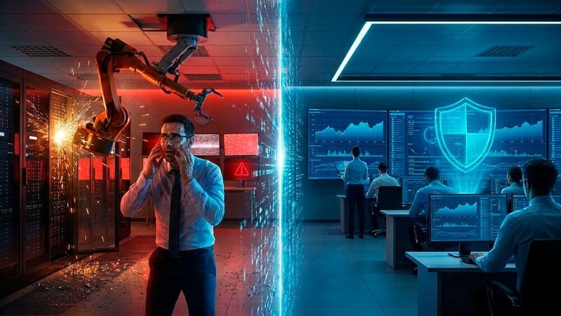 KI wird in Unternehmen wie ein Werkzeug behandelt, wirkt im Betrieb aber wie kritische Infrastruktur. Fehlentscheidungen entstehen, bevor jemand eingreifen kann.(Bild:  Gemini / KI-generiert)