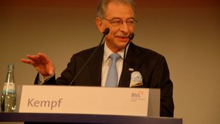 BDI-Präsident Prof. Dieter Kempf: "Irgendwann brauchen wir nicht nur Logistik, sondern auch Logik in unseren Diskussionen." (Maienschein)