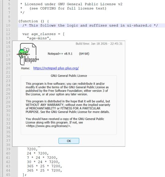 Die aktuellen Versionen von Notepad++ muss man bisher noch manuell anhand der Signatur überprüfen; erst ab der kommenden Version 8.9.2, die in etwa einem Monat erwartet wird, sollen Zertifikats- und Signaturprüfung durch die Infrastruktur des Updaters gesichert sein.(Bild:  Martins & Kobylinska)