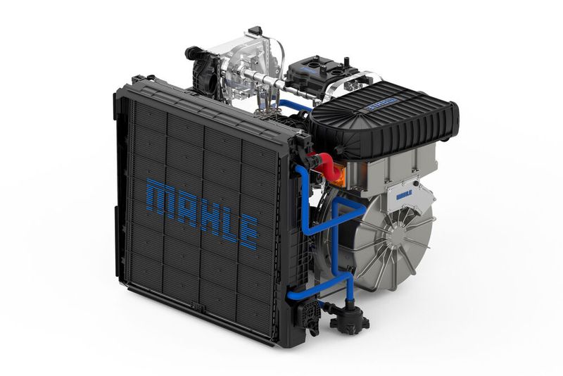 The new range extender system from Mahle for heavy trucks. (Image: Mahle)