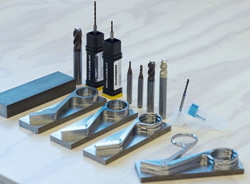 Au total, 13 outils en carbure monobloc Gühring ont été utilisés pour les ciseaux médicaux. (Source : Matthias Böhm)