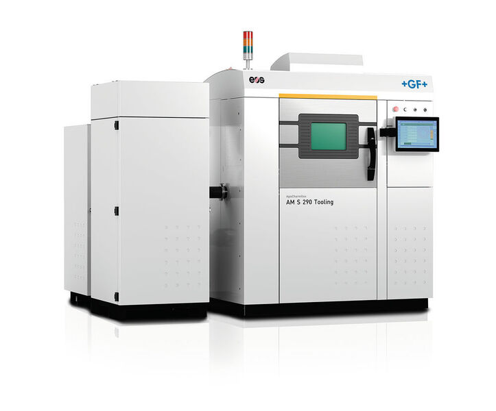 The new Agie Charmilles AM S 290 tooling solution (based on the EOS M 290 metal laser sintering system) is designed to address the mould and die industry’s need to produce innovative mould inserts using AM. (Source: GF)
