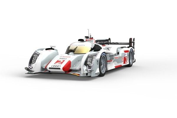 Der neue Audi R18 e-tron quattro: für die Rennsaison 2013 wurde der Rennbolide mit Hybridantrieb gründlich überarbeitet (Bild: Audi Motorsport)