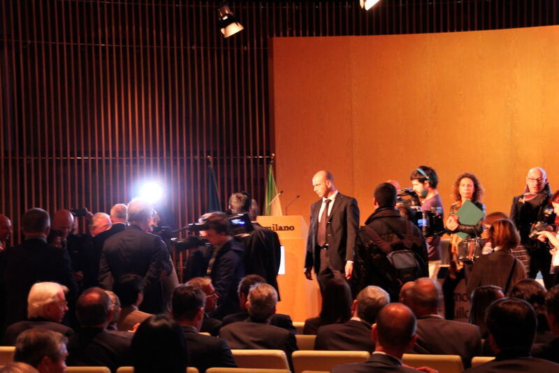 Die Veranstaltung EMO Milano 2015 öffnete ihre Tore am 5. Oktober mit einer Eröffnungsfeier im Auditorium von fieramilano Rho. (Bild: Sonnenberg)