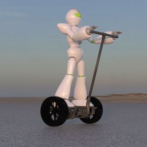 Render einer optimierten Scooter Geometrie.  