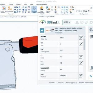 Mit der Integration der Suchmaschine 3Dfindit.com in Solid Edge 2021 steht Konstrukteuren ein einfache Zugang zu Millionen von CAD-Modellen mit integrierten Metadaten in nativen Solid-Edge-Formaten zur Verfügung.