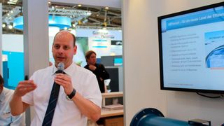 Marketingleiter Stephan Brand eröffnete die Fachpressekonferenz auf der Ifat mit einem Überblick über die aktuellen Trends in der Wasserwirtschaft. (Kempf/PROCESS)