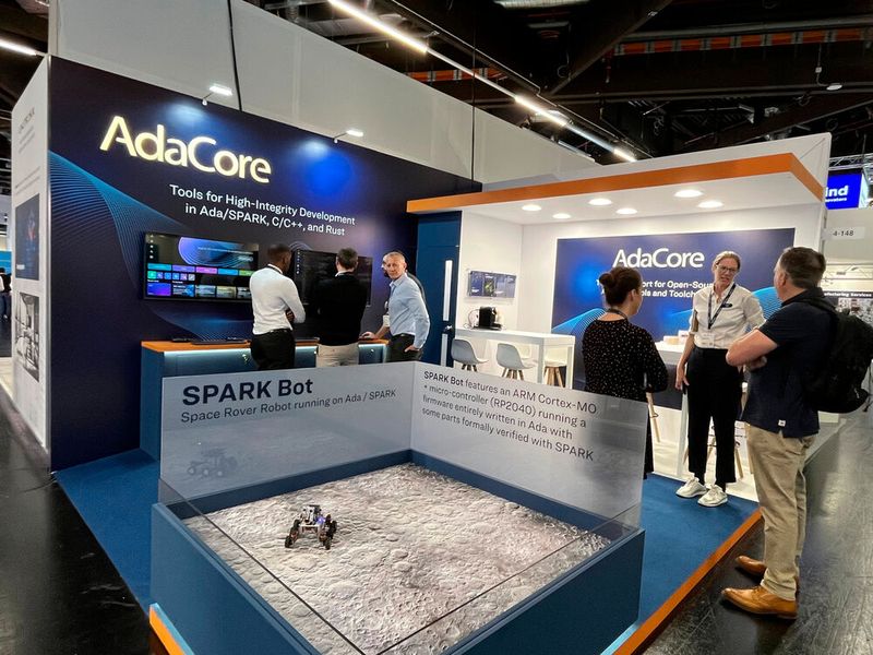 Adacore (Halle 4, Stand 116) zeigt Werkzeuge für die Entwicklung sicherheitskritischer Embedded-Software, darunter SPARK-Demonstrationen zu formalen Methoden, Rust-Workflows für Embedded-Systeme sowie CodeSonar-Integration für statische Analyse von C/C++. (Bild: Adacore)