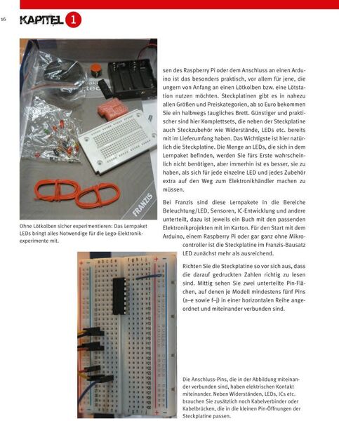 Lego für echte Kerle: Anwendungsbeispiele aus dem Franzis-Buch (Bild: Franhzis)