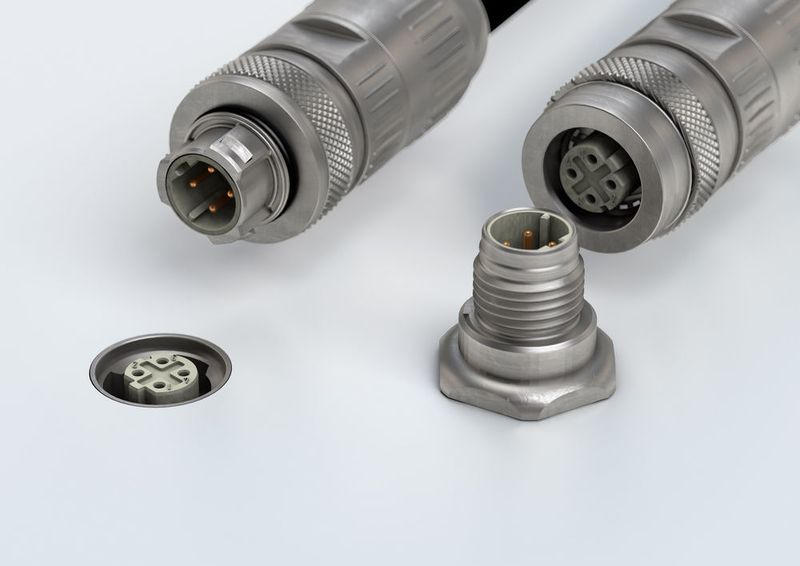 M12 Pushpull für Factory Automation. (Harting)