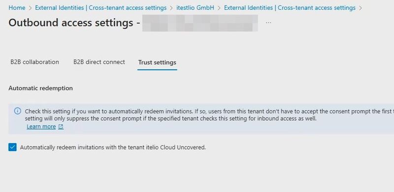Die Provisioning-Konfiguration definiert den automatischen Synchronisationsmodus sowie die Verbindung zum Zieltenant über die Mandanten-ID. (Bild: Joos)