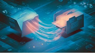 Moveit beim Teilen von Dateien im Unternehmen nutzen. (Bild: Midjourney / KI-generiert)