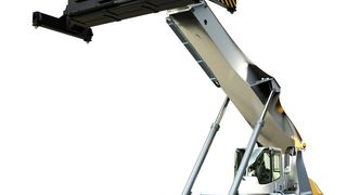 Das erste Modell der Pulser Reachstacker-Serie: der LRS 545. (Bild: Liebherr)