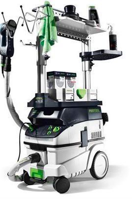 Voll ausgestattetes Spot-Repair-Set von Festool für die Kleinstreparatur direkt am Fahrzeug. (Festool)