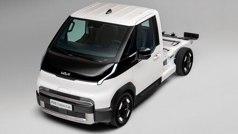 Der Kia PV5 ist jetzt als Fahrgestell erhältlich. (Bild: Kia)