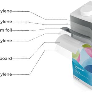 Aufbau einer Kartonverpackung bei Tetra Pak(Bild:  Tetra Pak Packaging Solutions)