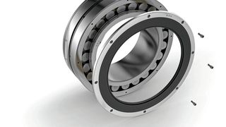 Die Dichtung ist mit einem Ring verbunden, der über Schraubverbindungen vollständig demontiert werden kann. Der Anwender kann also mit einer Fühlerlehre die Lagerluft messen. (Bild: NSK)