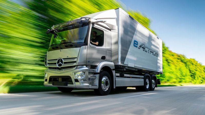 Ab 2030 dürfen in Norwegen nur noch schwere Nutzfahrzeuge mit Elektro- oder Biogas-Antrieb neu zugelassen werden.(Bild:  Daimler Truck)