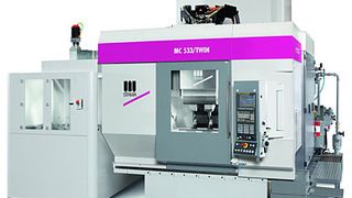 Bild 1: Das neue Bearbeitungszentrum MC 533/Twin mit integrierter Automation und hoher Leistungseffizienz pro Stellfläche. Bild: Stama (Archiv: Vogel Business Media)