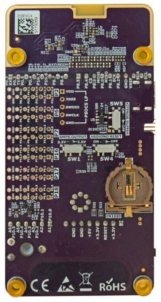 Die Rückseite des RDK3 mit weiteren Komponenten von Herstellern auf der Rutronik-Linecard. (Bild: Rutronik Elektronische Bauelemente GmbH)