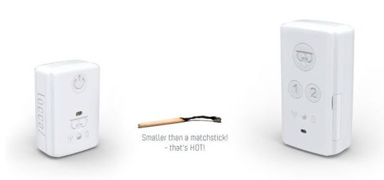 Das Locci mini (links) ortet Gegenstände und Haustiere. Das LoccaPhone (rechts) ist ein Notfalltelefon für ältere Menschen und Kinder.(Bild:  Locca-Webpräsenz)