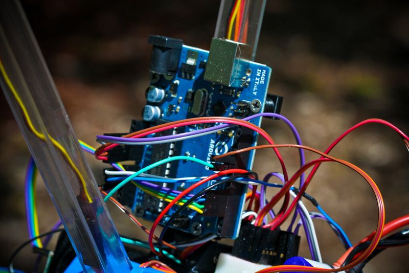 SkySweeper: die Verkabelung wirkt noch etwas improvisiert (Jacobs School of Engineering)