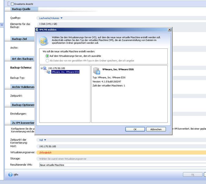 Schnellstart für Notfälle: Backup-Images können automatisch als VM umgewandelt und gestartet werden. (Archiv: Vogel Business Media)