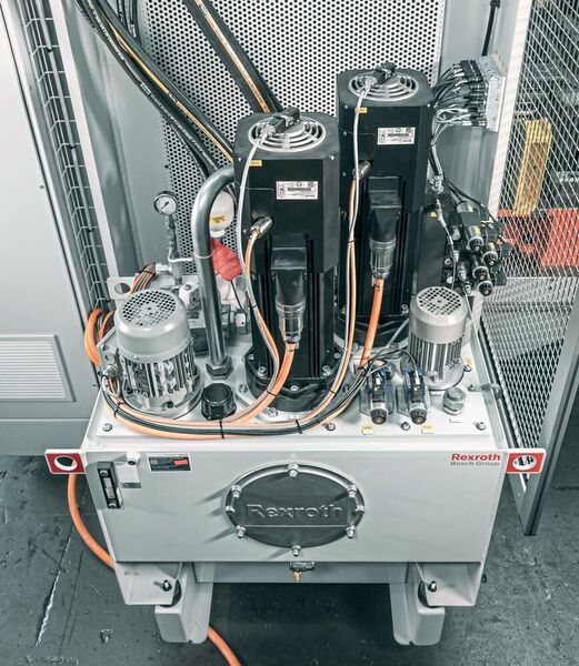 Das Hydraulikaggregat von Rexroth erzeugt einen Förderstrom von maximal 170 l/min bei einem Tankvolumen von 250 l. (Bosch Rexroth)