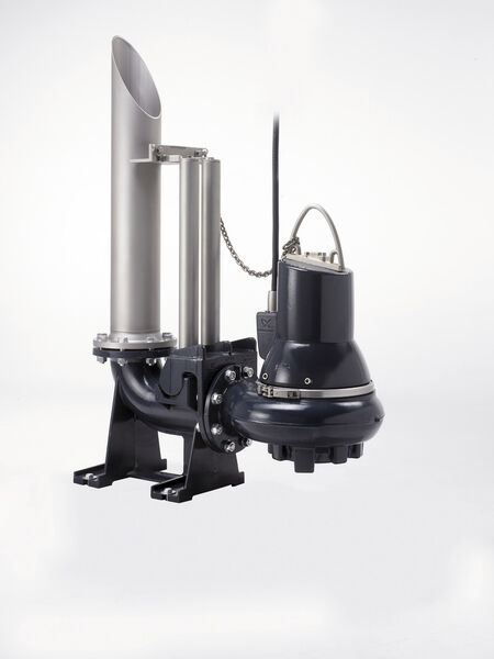 Abwassertauchmotorpumpen der Baureihe SL (Nennweiten DN 65 bis DN 150) eignen sich auch für die Verwendung mit Autokupplung. (Bild: Grundfos)