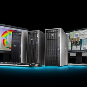 2  Überarbeitetes Workstation-Portfolio:  Mit den Modellen Z400, Z600 und Z800 (von links) stellt HP die ersten Modelle seiner neuen Workstation-Serie vor.