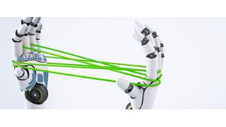 Bildlizenz: Cassini Consulting (Robot hand holding green threads (Cassini Consulting))