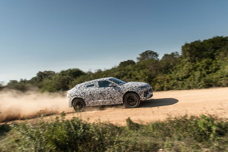 Der Lamborghini Urus in Aktion. (Lamborghini)