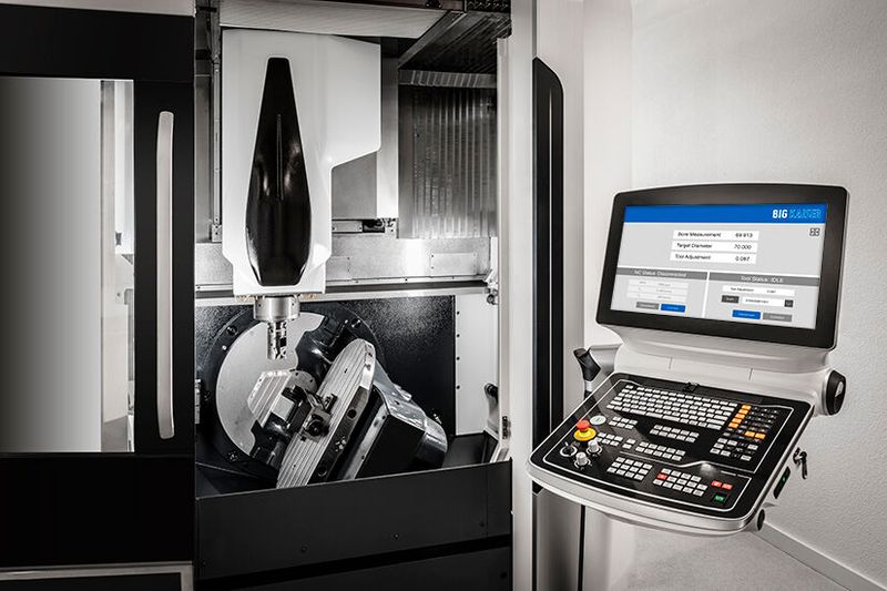 Der EWA kann mittels Maschinen-steuerung zugestellt werden. (Bild: Big Kaiser)