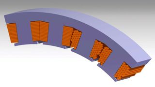 Gussspulen im Vergleich mit konventionell gewickelten Spulen. (Bild: Fraunhofer IFAM)