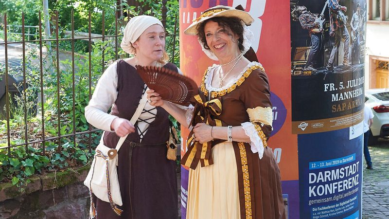 Herzlicher Empfang am Heidelberger Schloss (Trend Micro)