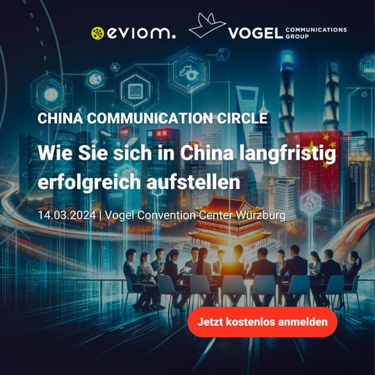 Mit einem Klick auf den Link am Textende können Sie sich kostenfrei zum China Communication Circle anmelden.(Bild:  VCG)